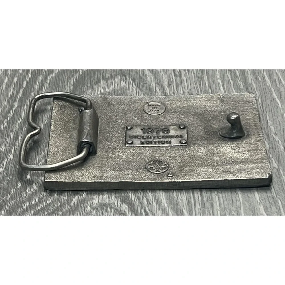 Vintage Hercules Powder Company 1912 Belt Buckle Mens Pewter Made USA 1976